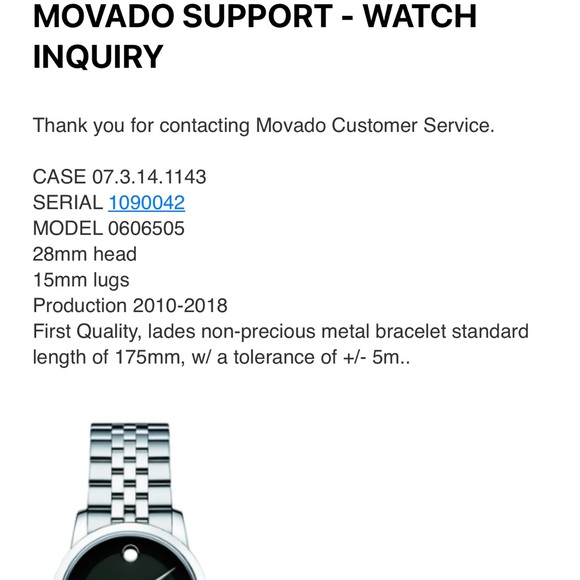 NEW 100% Authentic Movado Museum Classic Watch - Picture 17 of 17